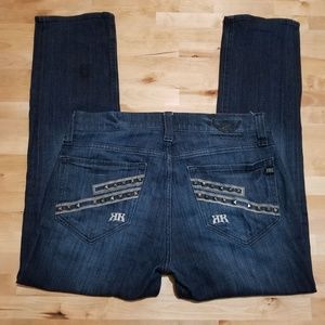 Rock & Republic Vaughn Straight Leg Button Fly